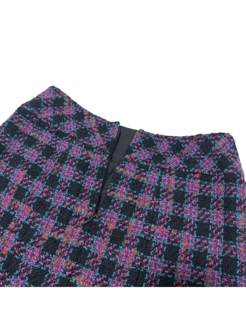 Chanel CC Logo Button Tweed Skirt 36